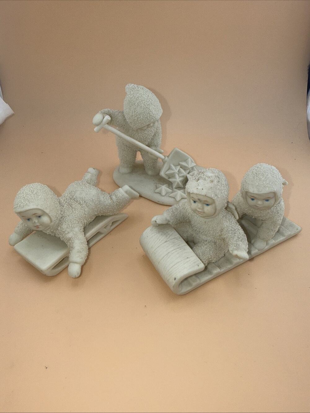 Vintage Dept 56 Snowbabies Lot of 3: ORIGINAL 1987 Retired Figurines